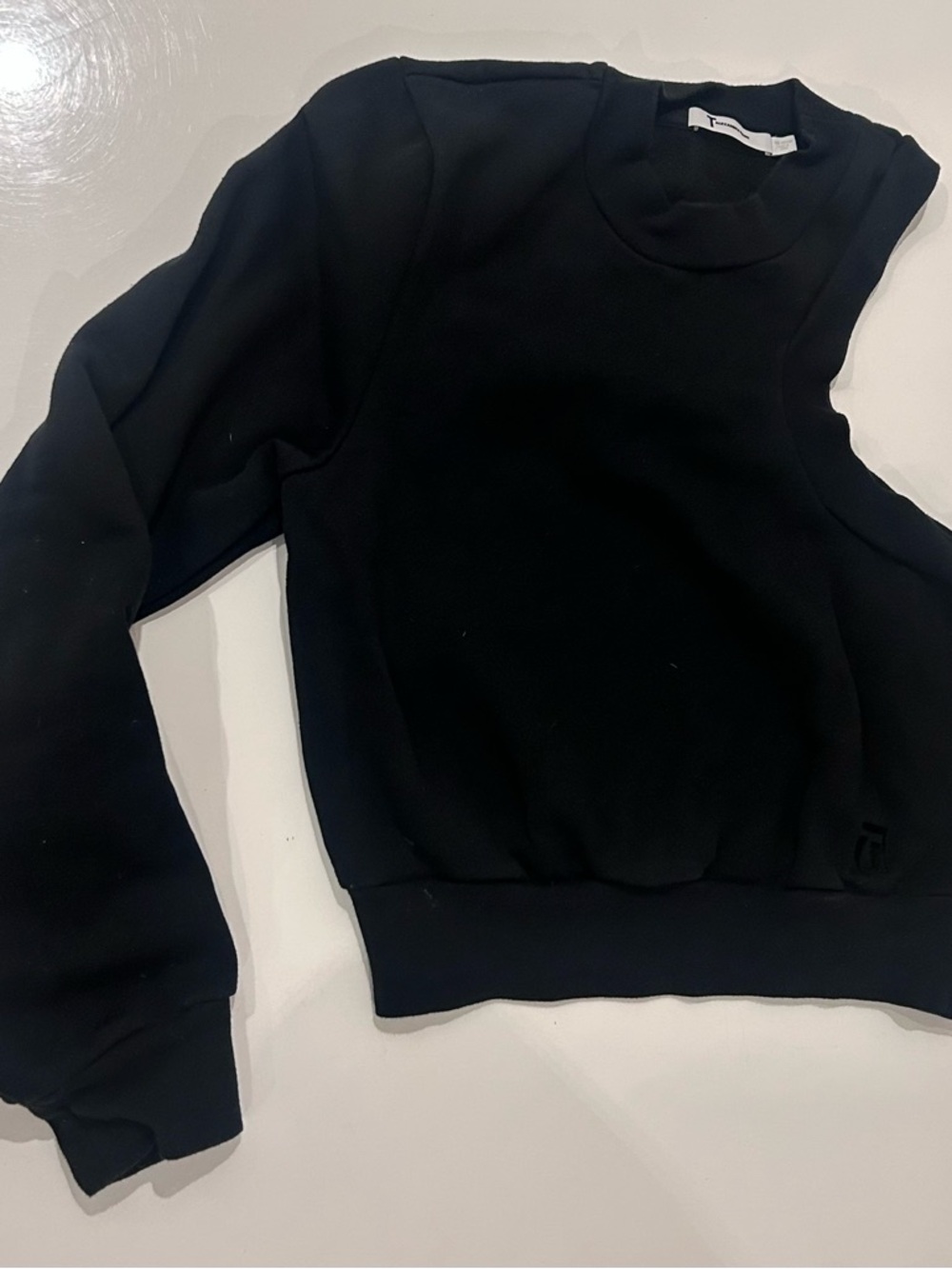 Alexander Wang Black One Sleeve Sweatshirt - T by Alexander Wang - Picture 6 of 6